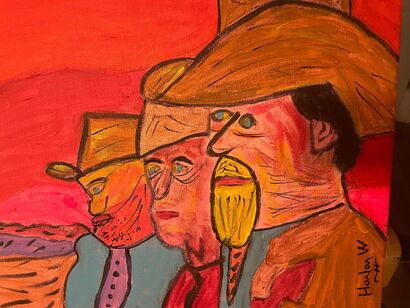 The Abbotts: Outer Range - a Paint Artowrk by Popart Cowboy